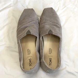 Gray corduroy TOMS